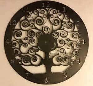 horloge arbre de vie spirale